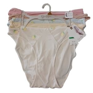 Floral Embroidered 5 Piece Panties Set Size Large Jessica Simpson Multi Colored